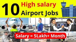 Top 10 Highest Paying Jobs In Aviation In India  Airport Jobs  Airline Jobs [upl. by Laurene]