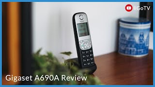 Gigaset A690A Cordless Phone Review  liGocouk [upl. by Nidya]