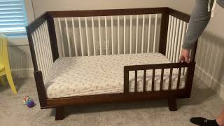 Babyletto Hudson 3 in 1 Convertible Crib with Toddler Bed Conversion Kit Review [upl. by Sarid567]