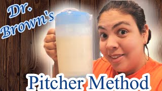 Dr Browns Pitcher Method  Routine as an Exclusively Pumping Mom [upl. by Lillywhite]