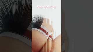 Basic style eyelash extensions eyelashextensions lashextensions classiclashes easyfanlashes [upl. by Eylhsa]