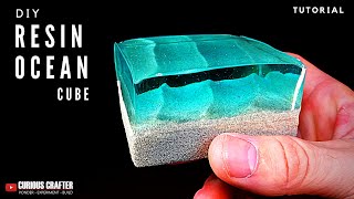 DIY Resin Ocean Cube Tutorial [upl. by Eltotsira43]