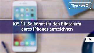 iOS 11 So startet ihr eine BildschirmAufnahme auf dem iPhone [upl. by Nlycaj]