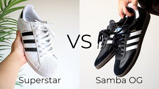 Adidas Superstar vs Samba The Sneaker FaceOff Youve Been Waiting For [upl. by Pelpel]