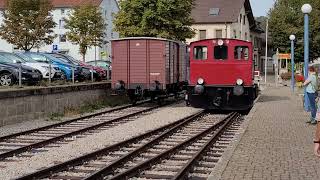 Kandertalbahn V7 beim Umsetzen in Kandern 300923 [upl. by Wharton507]