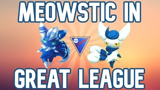 SHOULD YOU USE BRAND NEW MEOWSTIC FEMALE IN GREAT LEAGUE  Pokemon Go Battle League [upl. by Scotti]