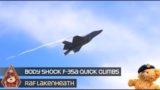 AWESOME POWER F35 UNRESTRICTED CLIMBS • TEDS QUICK CLIMB FRIDAY • RAF LAKENHEATH 230224 [upl. by Yatnahc]