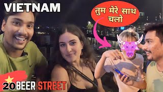 Crazy Night Life Of Hanoi Vietnam  Beer Street Hanoi  Nightlife Vietnam  Vietnam vlog 2023 [upl. by Aniratac]