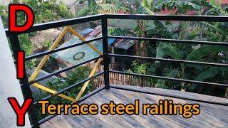 TERRACE STEEL RAILINGS DIY pin0yaK01 [upl. by Eirrehc]