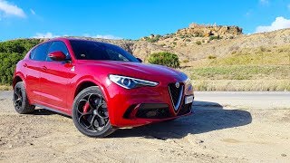 ALFA ROMEO STELVIO QUADRIFOGLIO REVIEW 503BHP SUV SUPERCAR 2019 [upl. by Lombardi471]