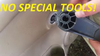 Quick Tip  How to Remove Manual Window Crank With No Special Tools [upl. by Pond]