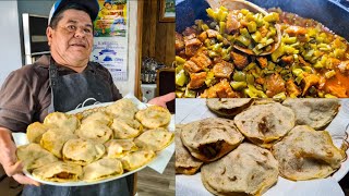 Como Hacer Las Mejores Gorditas De Chicharron Con Nopales🌿💯🐖🌮 [upl. by Akimas903]