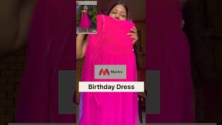 My birthday dress from Mytra ✨ dress haul lulu and sky shorts youtube fashion shopping viral [upl. by Eehtomit]