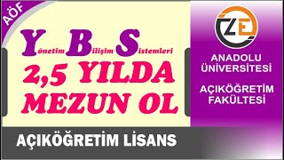 AÖF Yönetim Bilişim Sistemleri Lisans 25 Yılda Nasıl Mezun Olunur [upl. by Lana]