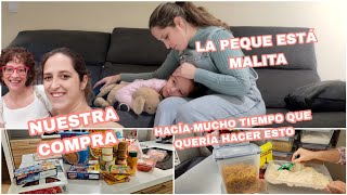 VLOG FAMILIARla peque se nos pone mala🥺compras en el supermercado🛒 qué ganas tenía de hacer esto😅 [upl. by Scoter]