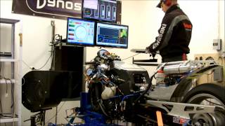 Kawasaki ZZR 1400 Turbo 500 whp dyno run [upl. by Wojak]