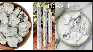 HOWLITE read the caption cabochons4salegemsworld jewelrymanufacturer howlite usagemstones [upl. by Naloc]