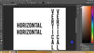 How to Write Vertical Text in Photoshop CC [upl. by Bethesda]