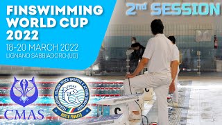 Finswimming World Cup  Saturday 19 March  2nd session  Lignano Sabbiadoro UD [upl. by Ariajaj]