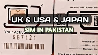 how to order uk amp Usa amp Japan sim in pakistan [upl. by Terrena]