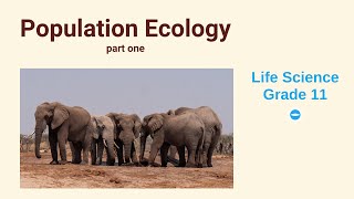 Population Ecology  Life science grade 11  Factors that affect population size [upl. by Sande]