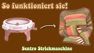 Stricken mit der Sentro Strickmaschine 🧶  LOUISENKIND [upl. by Swirsky858]