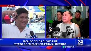 Alcalde de Los Olivos solicita Estado de Emergencia para su distrito [upl. by Arbba90]