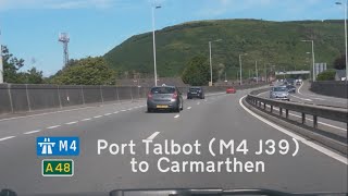 GB M4A48 Port Talbot M4 J39 to Carmarthen A40 [upl. by Mcgrody]