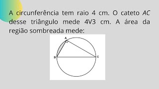 Área do Segmento Circular  Colégio Militar de Belo Horizonte  NQ446 [upl. by Ibby]