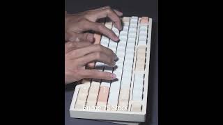 Bridge75 Stock vs HMX Snow Crash ft KKB Bow Keycaps Showdown typing [upl. by Serene]