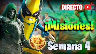 🚀 COMPLETA la MISIONEs de la SEMANA 4 en la TEMPORADA 4 🤯  Meta de SUBS 499  65K  Horizontal [upl. by Nylodnewg]