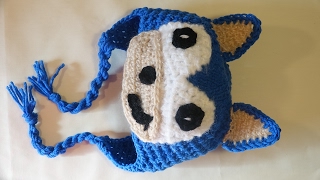 Gorro sonic para ninos crochet  crochet sonic hat [upl. by Frances533]