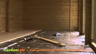 Adding insulation and floorboards to a garden summerhouse [upl. by Orecul]