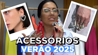 TENDÊNCIA DE ACESSÓRIOS VERÃO 2025  Brincos Colares Braceletes [upl. by Leod985]