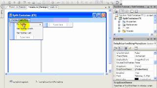 Windows Forms Lesson 8 How to use the SplitContainer control [upl. by Noyar554]