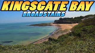 KINGSGATE BAY Beach  Broadstairs  Kent  England 4k [upl. by Llewon]