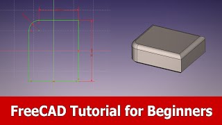 FreeCAD Tutorial for Beginners [upl. by Enovahs694]