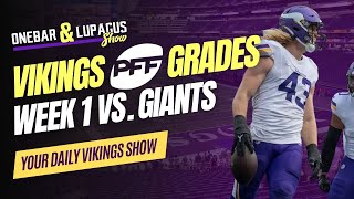 Vikings at Giants PFF Grades [upl. by Aldin77]