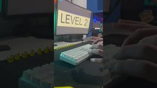 Level 1 VS Level 2 VS Level 3 Keyboard gaming setup tech keyboard shorts [upl. by Laurel]