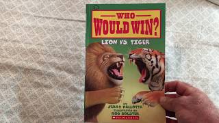 Who Would Win Lion vs Tiger  book review [upl. by Vitoria]