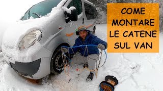 Montaggio catene sul van auto e camper  Tutto quel che devi sapere [upl. by Garfield]