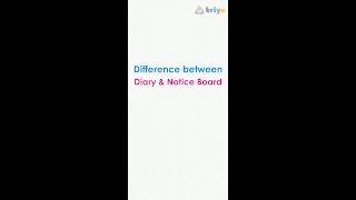 Whats the difference between Diary and Notice Board [upl. by Recneps]