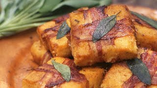 Recette  Polenta grillée au bacon [upl. by Oretos]