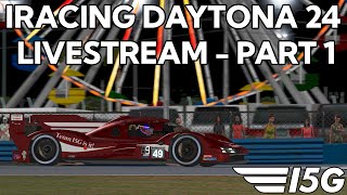 Team I5Gs 2024 iRacing Daytona 24 Livestream  Part 1 [upl. by Wadlinger]