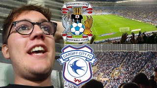 CLASS FANS SCENES AND A RED CARD  COVENTRY CITY 10 CARDIFF CITY  VLOG  15921 [upl. by Acilef]