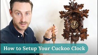 How to Setup Your Cuckoo Clock  Mechanical Cuckoo Clock Unboxing amp Set Up [upl. by Grannie]