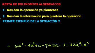 Resta de Polinomios Algebraicos [upl. by Juback]