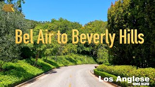 4K Los Angeles 🇺🇸 Bel Air to Beverly Hills California USA in Apr 2022  Drive [upl. by Einrae827]