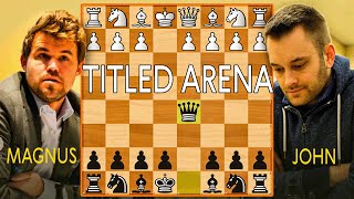 Playing MAGNUS in the Lichess Titled Arena Mar 1 2018 [upl. by Eyma]