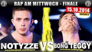 RAP AM MITTWOCH Notyzze vs Bong Teggy 151014 BattleMania Finale 44 GERMAN BATTLE [upl. by Norabal12]